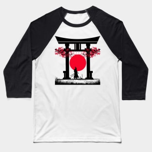 Samurai Torii Gates | Japanese Vibes Baseball T-Shirt